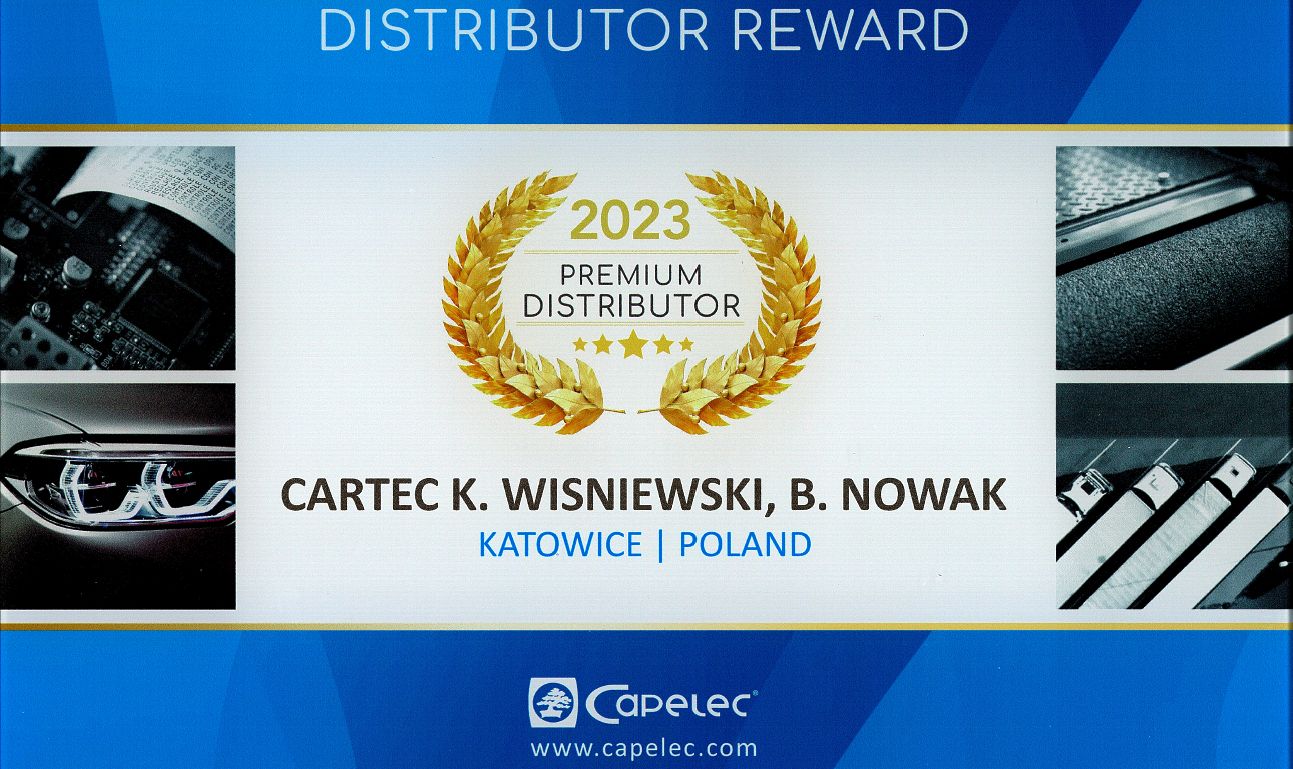 Cartec oficjalnym dystrybutorem oraz autoryzowanym serwisem analizatorów i dymomierzy firmy Capelec